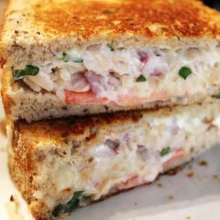 Provolone White Bean Grilled Panini with Basil & Tomato
