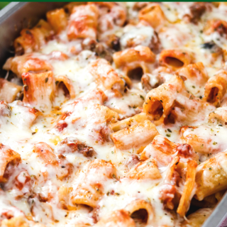 Baked Mostaccioli (Easy Classic Recipe)