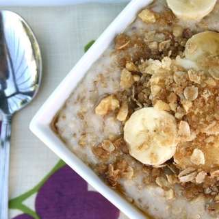 Steel Cut Oatmeal Recipe with Cobbler Topping