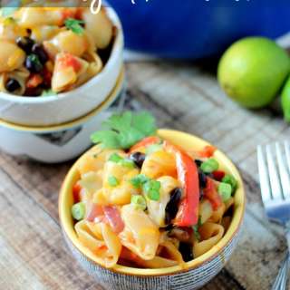 One Pot Cheesy Mexican Pasta