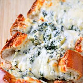 Spinach Artichoke Stuffed Bread