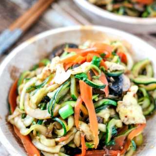 One Pot Spicy Thai Zoodles