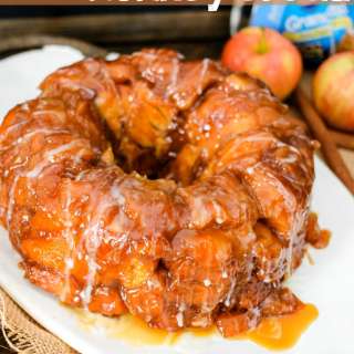 Apple Monkey Bread with Caramel Drizzle