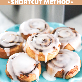 Air Fryer Cinnamon Rolls (shortcut method)