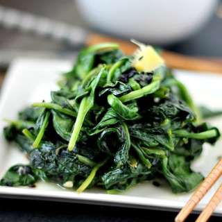 Garlic Ginger Spinach
