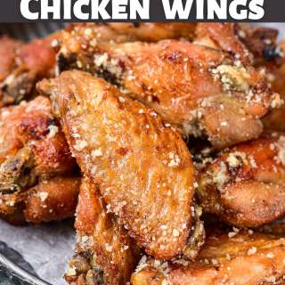 Garlic Parmesan Chicken Wings (air fryer and oven directions)