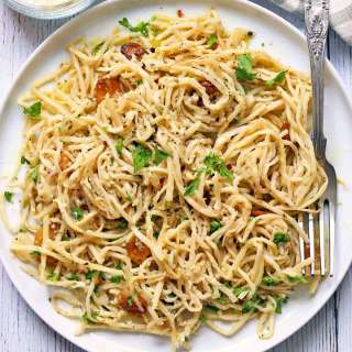 Hearts of Palm Pasta with Olive Oil and Garlic