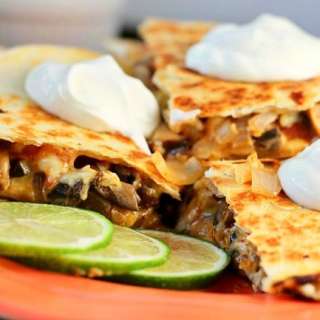 Vegetable Fajita Quesadillas