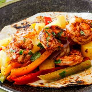 Sheet Pan Shrimp Fajitas