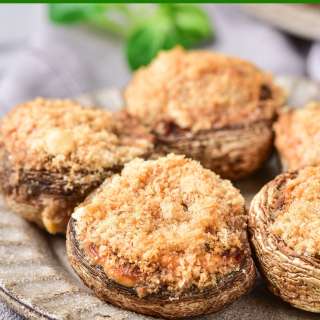 Air Fryer Stuffed Mushrooms