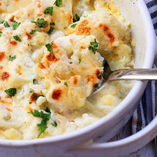 Keto Cauliflower Gratin