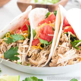 Super Easy Slow Cooker Chicken Tacos