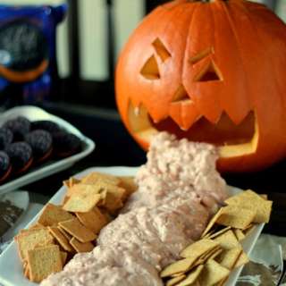 Halloween Chunky Salsa Cheese Dip