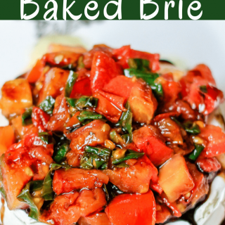Bruschetta Baked Brie