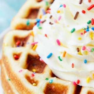 Birthday Cake Waffles