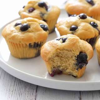 Fluffy Keto Blueberry Muffins