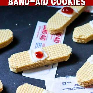 Bloody Band-Aid Cookies (Halloween treat)
