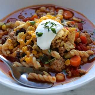 Cheesy Turkey Chili Mac Recipe