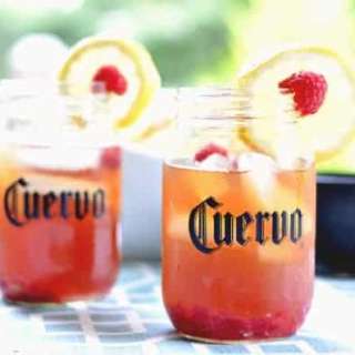 Raspberry Lemon Iced Teagarita