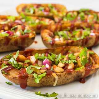 BBQ Chicken Potato Skins