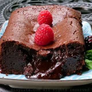 French molten chocolate cake {Moelleux au chocolat}