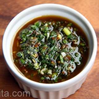 Balsamic chimichurri sauce