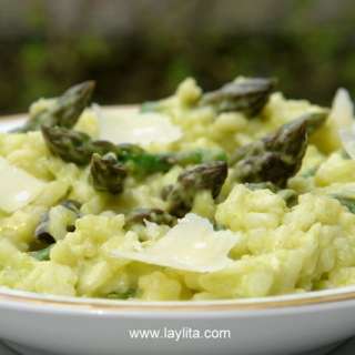 Asparagus risotto