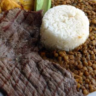 Carne asada or grilled thin steaks