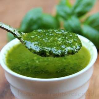 Basil oil sauce