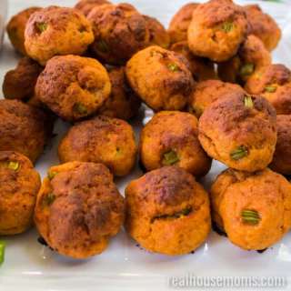 Buffalo Chicken Meatballs with Blue Cheese