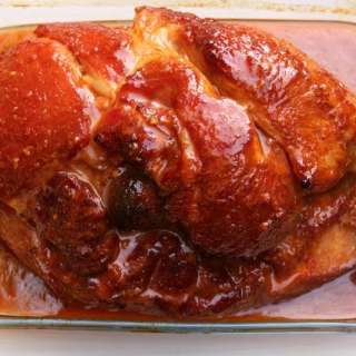 Orange chipotle ham