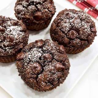 Fluffy Keto Chocolate Muffins