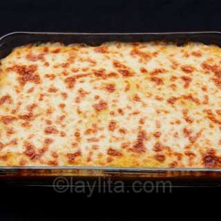 Pastel de choclo con queso or pastel de humita savory corn cake