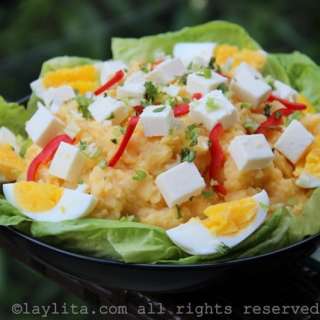 Molo or Ecuadorian mashed potatoes