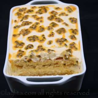 Passion fruit tiramisu