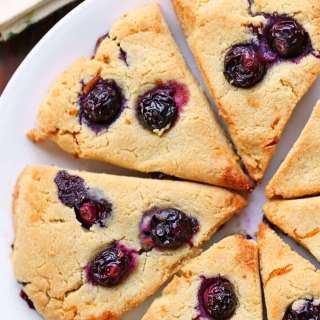 Keto Scones with Blueberries