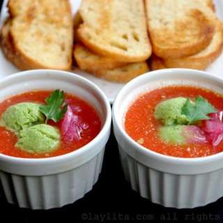 Gazpacho {Easy and gluten free version}