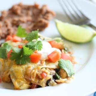 Chicken and Vegetable Enchilada Casserole Recipe