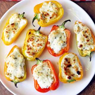 Cheesy Stuffed Mini Peppers