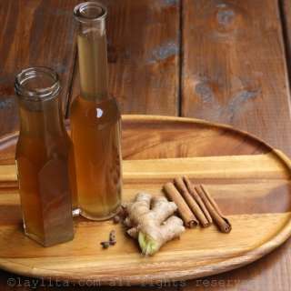 Spiced ginger simple syrup