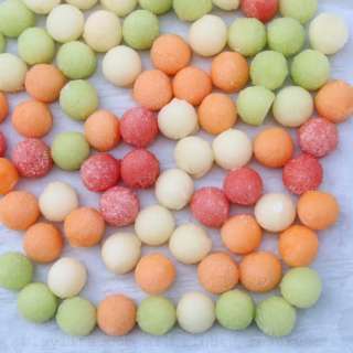 Melon ball ice cubes