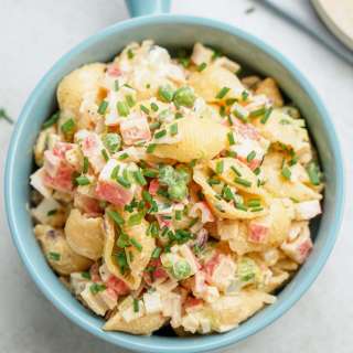 Seafood Pasta Salad (with Imitation Crab)