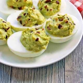 3-Ingredient Avocado Deviled Eggs