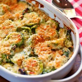 Cheesy Brussels Sprouts Casserole