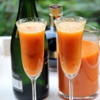 Peach Bellini Cocktail