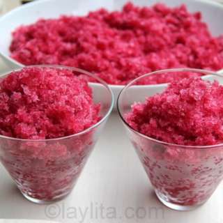 Pomegranate granita
