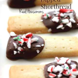 Holiday Chocolate Dipped Shortbread