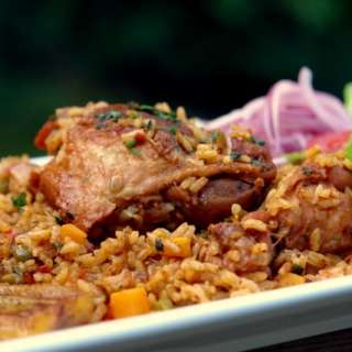 Chicken rice {Arroz con pollo}