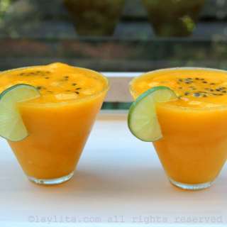 Mango passion fruit margarita