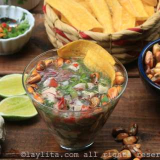 Oyster ceviche